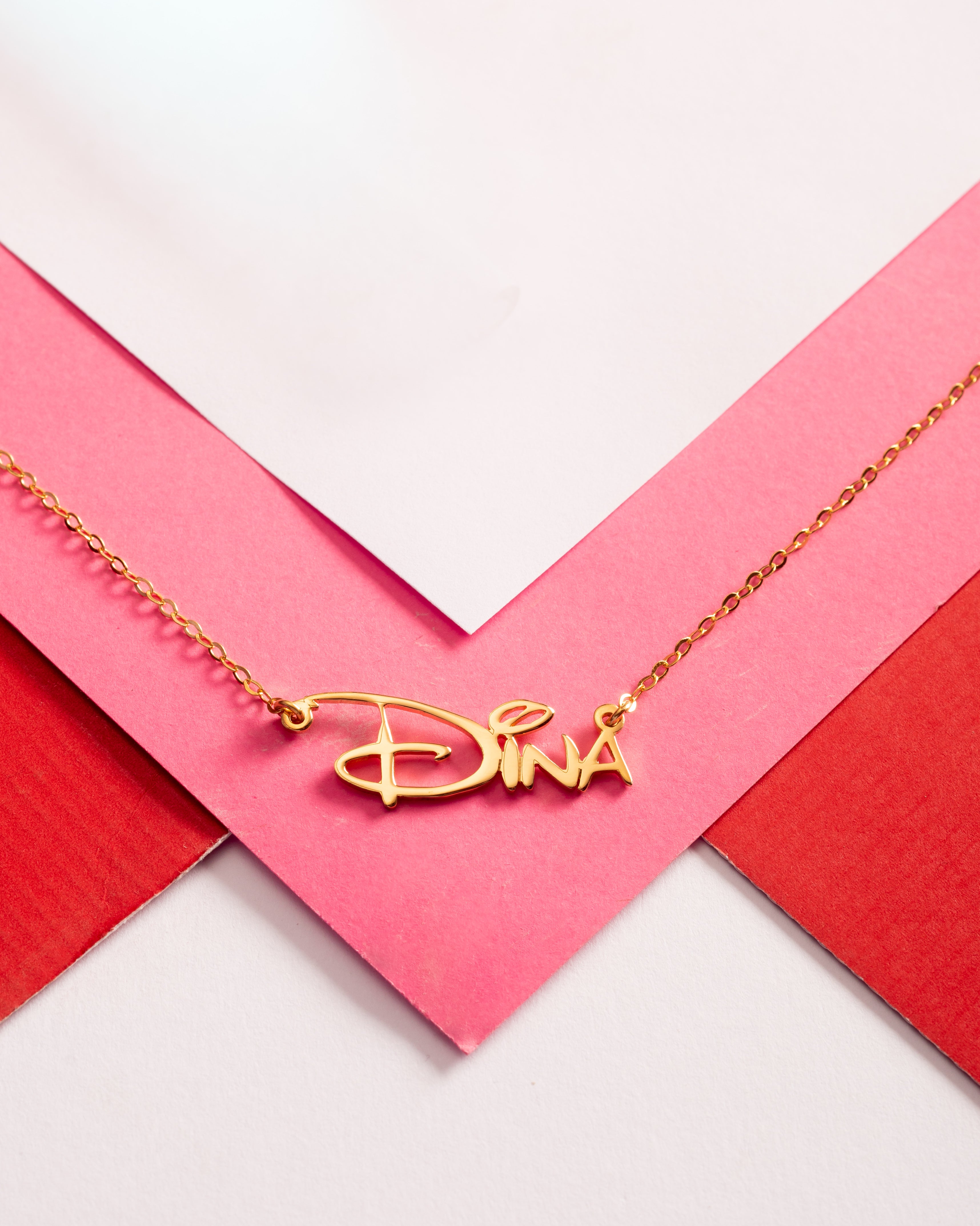 Disney Name Necklace Taba Silver Egypt