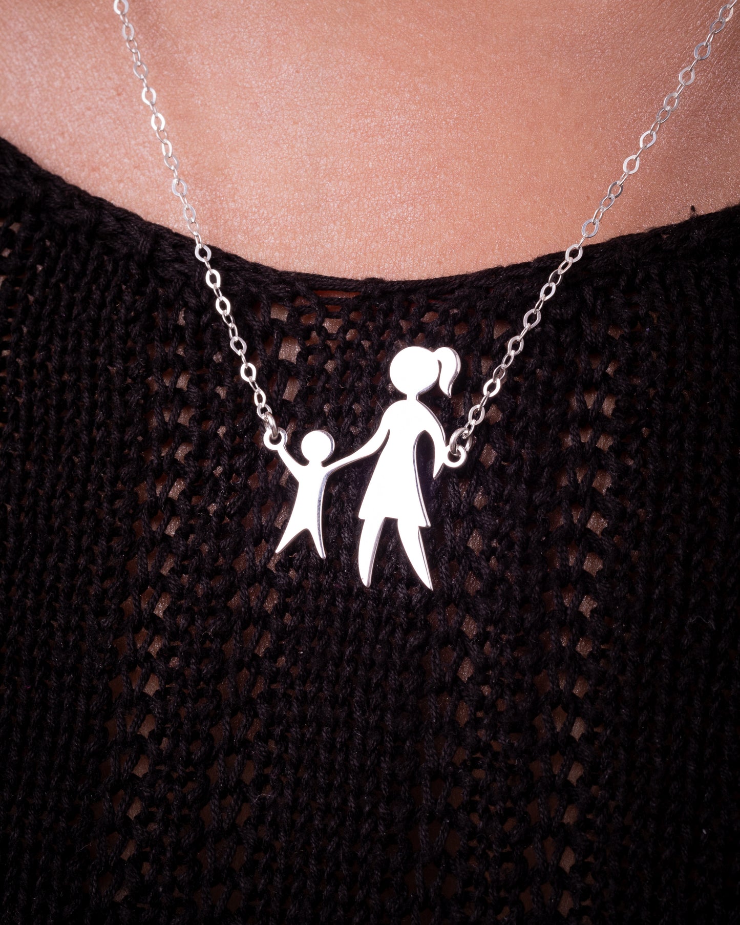 Mother and Daughter Necklace