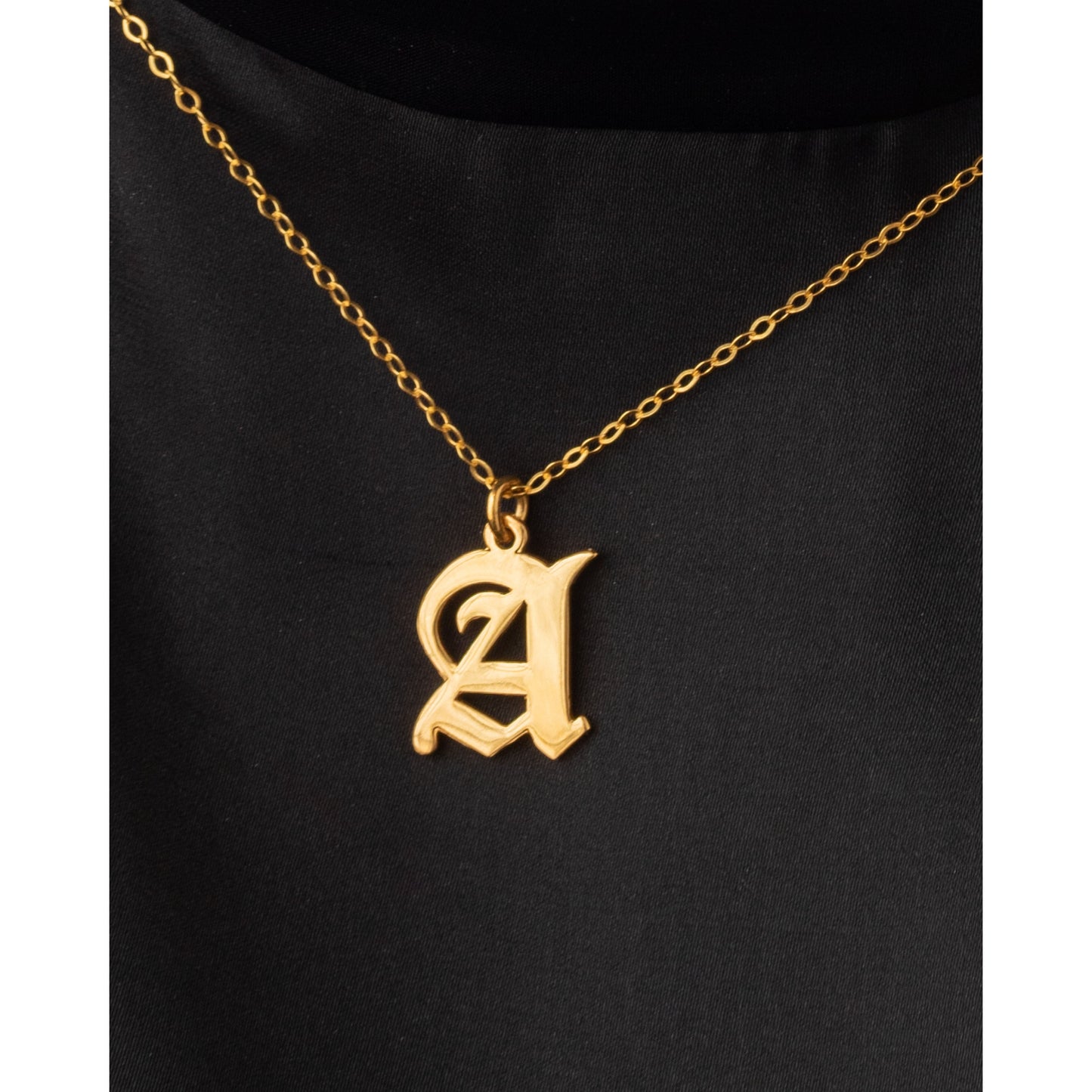 Gothic Letter Necklace