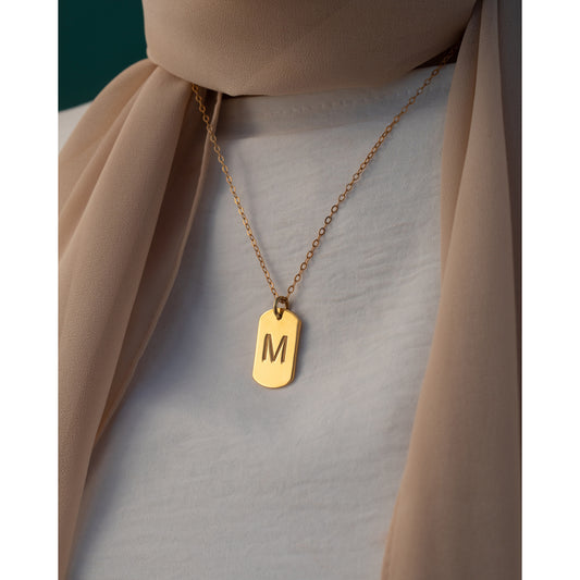 Army Letter Necklace